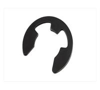 jiuxinyun 100pcs M5 Plated Carbon Steel Black DIN6799 Retaining Ring for 5mm E-Ring E Clip Ring Shaft Circlip(Black)