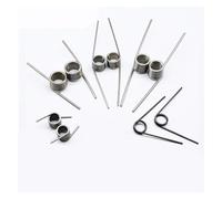jiuxinyun 10pcs Torsion Spring Right Left Steel Wire 0.4 Mm Stainless Steel V-shaped Torsion Spring Angle 60 120 180 Degrees Metal Spring(1.2mm(3 l),2.5MM_0.4MM(120 D))