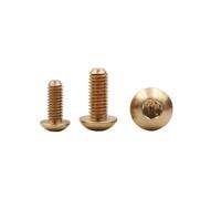 jiuxinyun 5-10pcs M2 M2.5 M3 M4 M5*L Brass Hex Socket Button Head Screw Round Key Head Screws Not Copper Bolts(8mm,M2 10pcs)