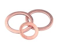 jiuxinyun 5-50pcs Copper Washer for Oil Sump Plug M5 M6 M8 M10 M12 M14 M16 M18 M20 M22 M24 M27 M30-M60 Sealing Solid Washer Flat Seal Gasket Ring(M27X34X1.5mm 5pcs)