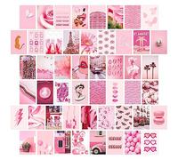 jiuzcare Art Postcards Set of 50, 4x6 Inch Assorted Aesthetic Designs, Laminated Blank Back Cards for Writing, Decorative Vintage Style Collection in Storage Box