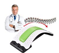 jiuzcare Back Stretcher for Lower and Upper Back Massage Lumbar Stretcher Posture Corrector Support for an Office Chair for Muscle Tension Fitness, Green