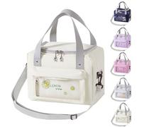 jiuzcare Insulated Lunch Bag 10L Small Lunch Bag Thermos Lunch Bags for Adults Cool Bag Portable Women Picnic Bag, Yellow