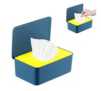 Jiuzcare PP Wet Wipes Dispenser Box with Lid - Durable Baby Tissue Storage Container - Detachable Insert & Non-Slip Base - Keeps Tissues Fresh in Nursery, Bathroom, Kitchen & Travel