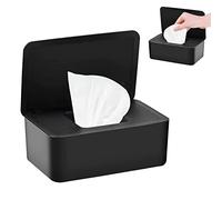 Jiuzcare PP Wet Wipes Dispenser Box with Lid - Durable Baby Tissue Storage Container - Detachable Insert & Non-Slip Base - Keeps Tissues Fresh in Nursery, Bathroom, Kitchen & Travel