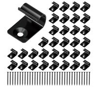 JIUZILIH Trex Starter Clips Start Clips for Decking 316 Stainless Steel Black Universal Starter Decking Clips Trex Hideaway Fasteners with Decking Screws 40 Pack, JZ-TC002