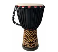 JIVE BRAND Djembe Drum Bongo Congo African Mahogany Wood Drum With Heavy Base Goat Skin Drum Head Hand Carved Professional Quality - 16" High - NOT MADE IN CHINA