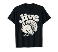 Jive Turkey Day - Thanksgiving Meme Retro 1970s Slang Value Graphic T-Shirt, Men, Black, M