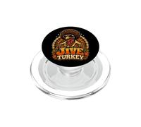 Jive Turkey Retro Disco Thanksgiving Funk Bird Art PopSockets PopGrip for MagSafe