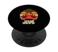 Jive Turkey Retro Thanksgiving Design - Funny Funky 70s PopSockets Adhesive PopGrip