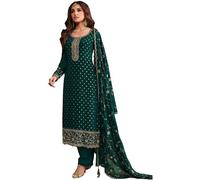 JIVRAJ FASHION Cotton Regular Wear Punjabi Patiyala Salwar Kameez Dupatta Dress Stitched Shalwar Kameez Patiala Suits (Choice 3, S UK 10 Bust 38 Waist 34 Hips 40)