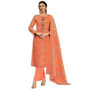 JIVRAJ FASHION Indian Pakistani Designer Salwar Kameez Ready to Wear Beautiful Trouser Pant Suits (UK, Numeric, 56, Regular, Regular, Orange)