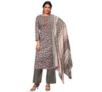 JIVRAJ FASHION Indian Pakistani Designer Salwar Kameez Ready to Wear Beautiful Trouser Pant Suits (UK, Numeric, 56, Regular, Regular, Gray)