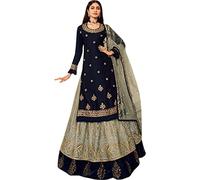 JIVRAJ FASHION Indian Pakistani Embroidery Worked Shalwar Kameez Lehenga Suits Stitched Wedding Wear Lengha Salwar Dress with Dupatta (XS UK 8 Bust 36 Waist 32 Hips 38, Choice 3)