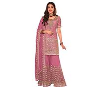 JIVRAJ FASHION Light Colors Festival Collections Indian Ethnic Wear Salwar Kameez Plazzo Suits Pakistani Women's Wear Stitched Dresses (M UK 12 Bust 40 Waist 36 Hips 42, Choice 1)