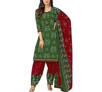 JIVRAJ FASHION Ready to Wear Cotton Casual Salwar Kameez Punjabi Patiyala Dupatta Dress Sewn Shalwar Kameez Patiala Suits (Choice 1, 3XL UK 20 Bust 48 Waist 44 Hips 50)
