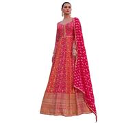 JIVRAJ FASHION Ready to Wear Indian Style Ethnic Dresses Beautiful Embroidery Worked Anarkali Long Gown (UK, Numeric, 38, Regular, Regular, Choice 16)