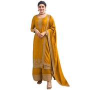 JIVRAJ FASHION Ready to Wear Salwar Kameez Trouser Suits Eid Wear Indian Pakistani Ethnic Party Wear Georgette Shalwar Kameez Pant Dress (UK, Numeric, 42, Regular, Regular, Choice 3)