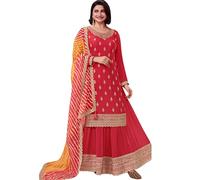 JIVRAJ FASHION Stitched Salwar Kameez Trouser Pant Suits Eid Wear Sewn Pakistani Indian Ethnic Party Wear Georgette Shalwar Kameez Trouser Pant Dress (UK, Numeric, 36, Regular, Regular, Choice 9)