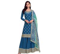 JIVRAJ FASHION Stitched Salwar Kameez Trouser Pant Suits Eid Wear Sewn Pakistani Indian Ethnic Party Wear Georgette Shalwar Kameez Trouser Pant Dress (UK, Numeric, 52, Regular, Regular, Choice 8)