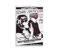 JIWEUQWENN Sonic Youth Poster Vintage Wall Art Canvas Aesthetic Posters Music And Movies Decor Painting for Living Room Bed Room 16x24inch(40x60cm) Unframe-style