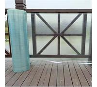 JIwqDY Polycarbonate Roofing Sheet, 0.8mm Glassfiber Solid Sheet, Rain-Proof UV Protection Daylighting Panels, for Greenhouses, Sheds, Carports(1.5x3m)