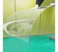 JIwqDY Polycarbonate Roofing Sheets 1mm Thick Transparent Acrylic Plastic Panels, PC Plastic Panels, Polycarbonate Sheets, Strong and Not Easily Deformed(0.6x2m/2x6.6ft)