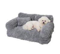 Jiwyunlu Dog Sofa - Plush Soothing Pet Sofa with Removable Cover - Soothing Pet Sofas Bed, Washable, Raise The Edge, Stable and Non-slip Base, Suitable for Small To Medium-sized Cats and Dogs