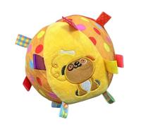 Jiwyunlu Interactive Dog Toys,Interactive Squeaky Soft Plush Ball with Straps - Dog Training Toys | for Travel Beach Pool Park Yard Home Garden Indoor Outdoor