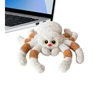 Jiwyunlu Plush Spider | White Cute Doll Throw Pillows | Spider Stuffed Animal Plush Doll - for Home Office Dorm Living Room Bedroom Boys Girls Kids Christmas Birthday