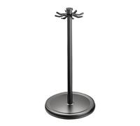 Jiwyunlu Rotating Spatula Rack - 360 Degree Kitchen Utensil Stand No Drilling - Rotating Countertop Utensil Storage Hanger, 8 Independent Hooks, for Kitchen Utensils Such As Spoons, Spatulas, Ladles