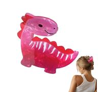 Jixcderm Acrylic Dinosaur Hair Clip,Fashion Cute Plate Dinosaurs Hair Clip - Headdress Styling Tools, Strong Hold Hair Accessories Nonslip Acrylic For Any Hair Type And Style