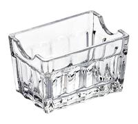 Jixcderm Acrylic Tea Storage Box, Transparent Tea Bag Storage Holder for Sugar Packet Storage Sachets Holder, Clear Sugar Bag Caddy Container, Small Condiments Packet Holder Dispenser