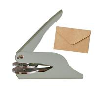 Jixcderm Book Embosser, Library Embossing Stamp, Elegant Wedding Invitation Embossed Machine for Envelopes Paper Crafts Women Teacher