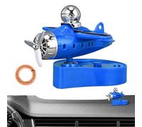 Jixcderm Car Scents Air Freshener - Solar Power Aircraft Car Perfume Air Freshener,Vehicle Accessories Odor Eliminator for Interior Dashboard Auto RV SUV Driver Birthday Christmas