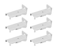 Jixcderm Ceiling Mount Drapery Rod Bracket,Drapery Track Mounting Bracket | 6 Piece Set Flexible Support Hardware Holder for Top Inside Outside Kitchen Home Decor