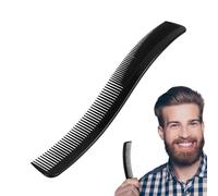 Jixcderm Curved Barber Comb | Versatile Men Styling Comb Hair Combs for Styling | Professional Hair Cutting Combs Fine Hair Comb with Anti-Slip Grip