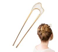 Jixcderm Metal U-Shaped Hair Pins - Short Hairstyle Accessories Hair Sticks,Chinese Ancient Hair Sticks Accessories for Women, Girls, Adults, Men, All Ages
