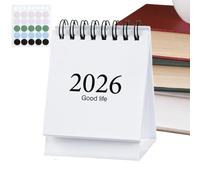 Jixcderm Small Calendar For Desk | Jan. 2026 to Jul. 2027 Personal Planner | Desktop Calendar Planner | for Workplace Study Workstation Dorm Library Meeting Room