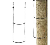 Jixcderm Tree Ladder,4.9ft Two-Step Climbing Rope Ladder | Adjustable Daisy Chain Buckles Handwoven Strap - for Camping Child Outdoor Adventure Fire Escape