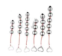 JiXGzAo Anal Balls with 3/4/5 Metal Plug Butt with Return Loop Prostate Stimulation Anus Masturbator Fetish Sex Toy for Men Women