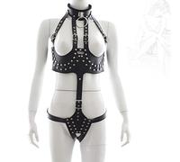 JiXGzAo BDSM Bondage Body Harness Adjustable Sexy Underwear Clothing Chest Straps Strap Chastity Belt Erotic Lingerie Restraint Set Role Play Slave Sex Toy