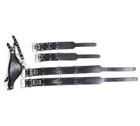 JiXGzAo BDSM Sex Bondage Adjustable Metal Buckle Restraints Set with Handcuffs Ankle Cuffs for Hot Games Open Thigh Spreader Body Restraint SM Toys for Couples