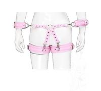 JiXGzAo Bondage Set Restraints Handcuffs Belt Bondage Kit BDSM Leather Hand Restraints Harness Leather Restraint Extreme Restraint Fetish Role Play Slave Sex Toy for Women Men