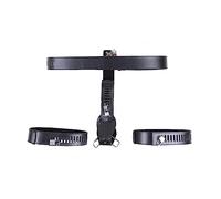 JiXGzAo Chastity Belt for Women with Padlock Chastity Toy Leather Chastity Belt Flirting Sexy Adjustable SM Fetish to Prevent Cheating Erotic Sex Toy for Women