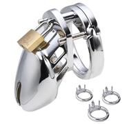 JiXGzAo Chastity Cock Cage Chastity Belt for Men Metal Short Penis Cage Cockcage SM Bondage Ascetic Device Chastity Design Locked Sex Toy