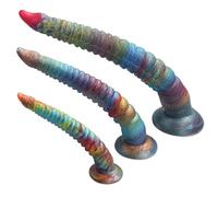 JiXGzAo Dildos Colorful Extra Long Tentacle Anal with Strong Suction Cup Stimulate, Plug Tail Sex Toy for Women Men