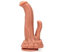 JiXGzAo Double, Anal Plug Made of Soft PVC Material, Strong Suction Cup Design, Unisex Sex Toy with Penetration, Prostate Stimulation and Masturbation Device in One