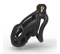 JiXGzAo Extra Large Ventilated Penis Cage, Breathable Multi-Hole Chastity Belt, Black Lock with 4 Cock Rings, Extreme Bondage Sex Toy for Men