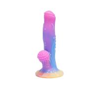 JiXGzAo Fluorescence Dildos with Strong Suction Cup, Anal Dildos Anal Butt Plug Suction Cup Classic Dildos Masturbation Dildo Sex Toys for Men, Women, Couples
